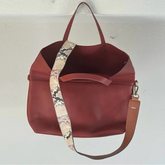 BNWT Madewell The Dylan Foldover Transport Tote - Picture 4 of 15